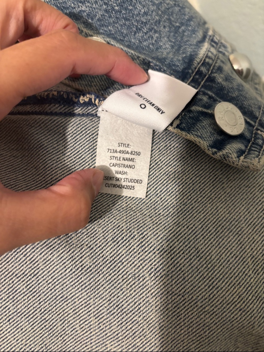 $278 Rails Capistrano Jacket Desert Sky Studded Denim Pocketed Jacket - Picture 14 of 14